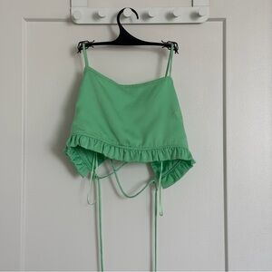 Cotton On Mint Green Ruffle Crop Top
